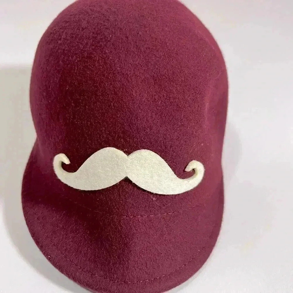 Chic 77 Burgundy Wool Kids Cap Hat